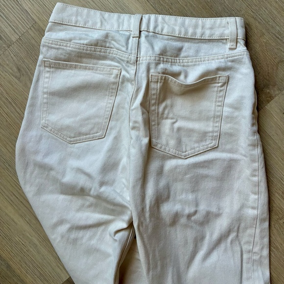 & Other Stories straight leg high rise Jeans / Cream Colour Jeans - Picture 2 of 5